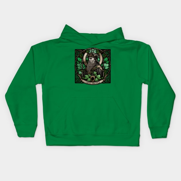 Saint Patrick for Saint Patrick's day Kids Hoodie by MaxDeSanje 